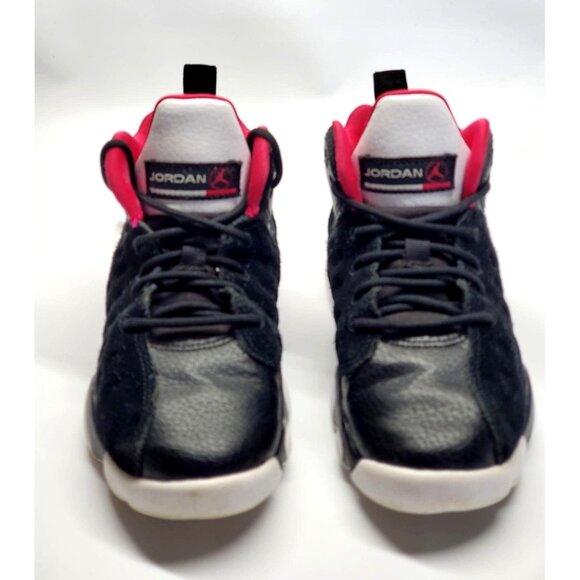Nike Girls Air Jordan 6 Ring Black Pink White Sneaker size 12 C 557 - Picture 3 of 11